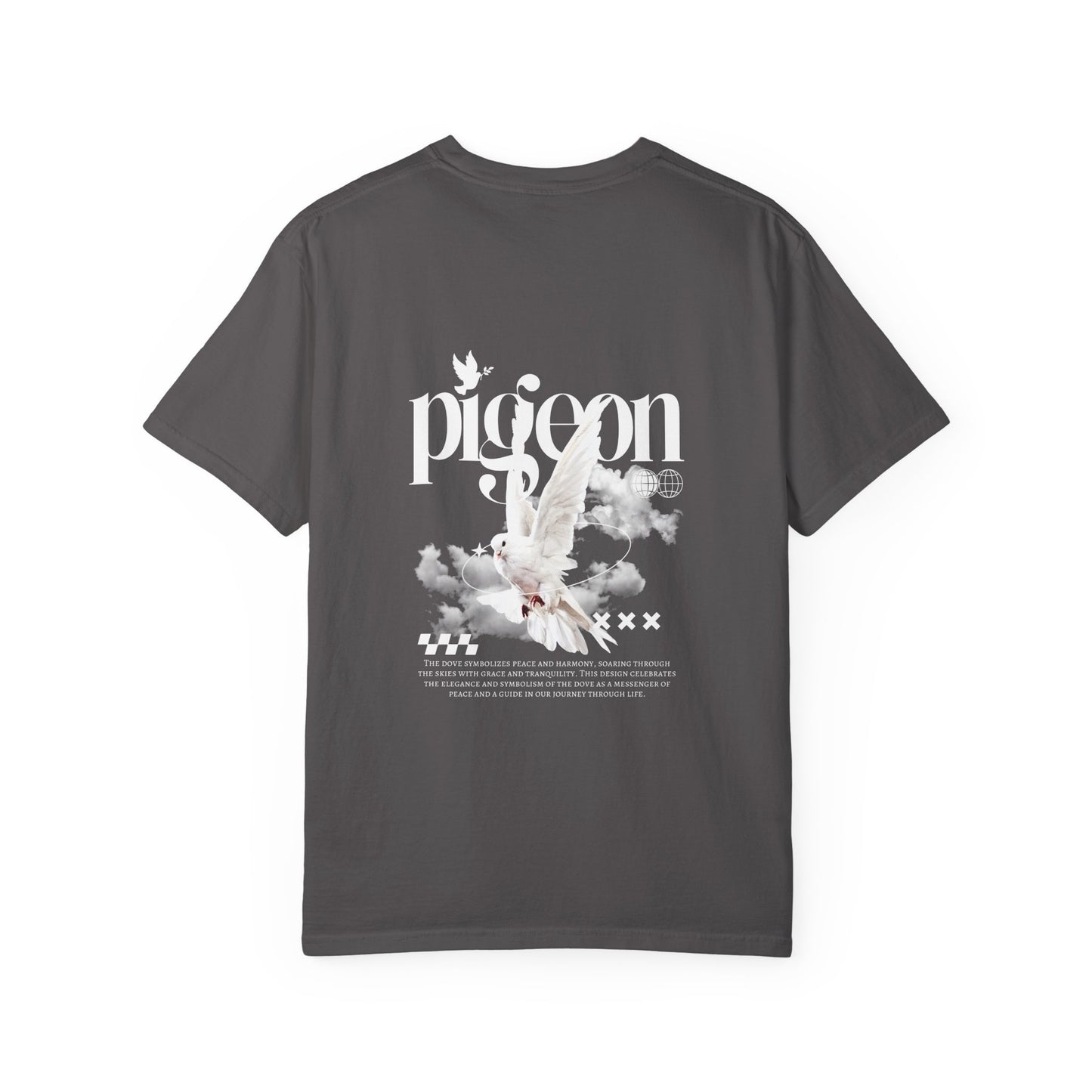 Unisex Pigeon Desing T-Shirt - The Rule of the White Wing