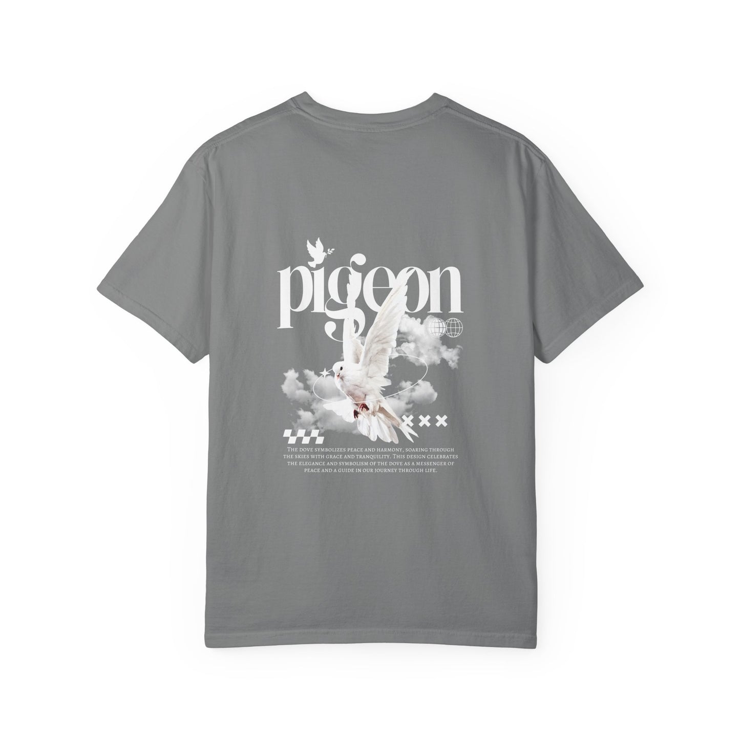 Unisex Pigeon Desing T-Shirt - The Rule of the White Wing