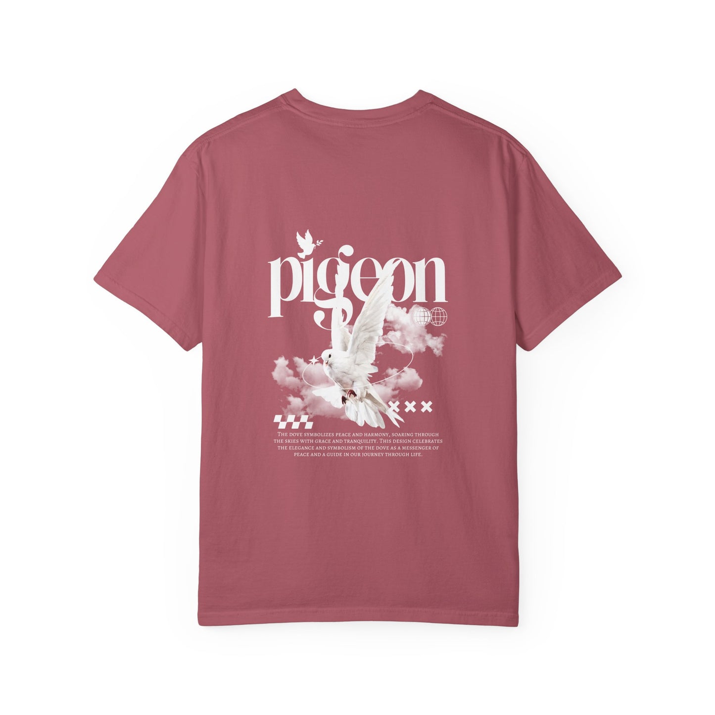 Unisex Pigeon Desing T-Shirt - The Rule of the White Wing