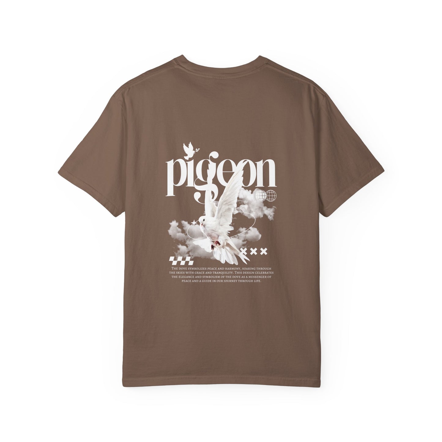 Unisex Pigeon Desing T-Shirt - The Rule of the White Wing