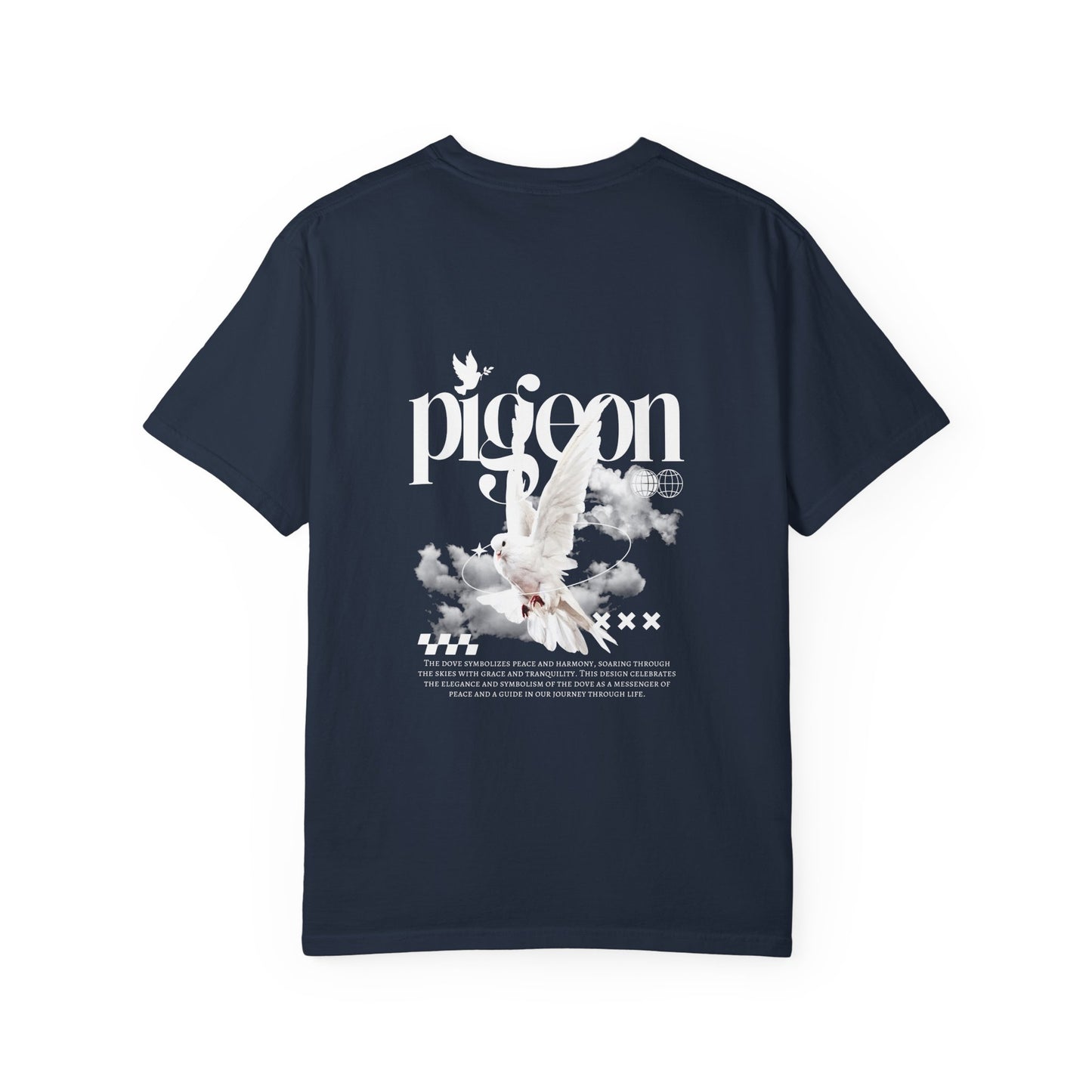 Unisex Pigeon Desing T-Shirt - The Rule of the White Wing