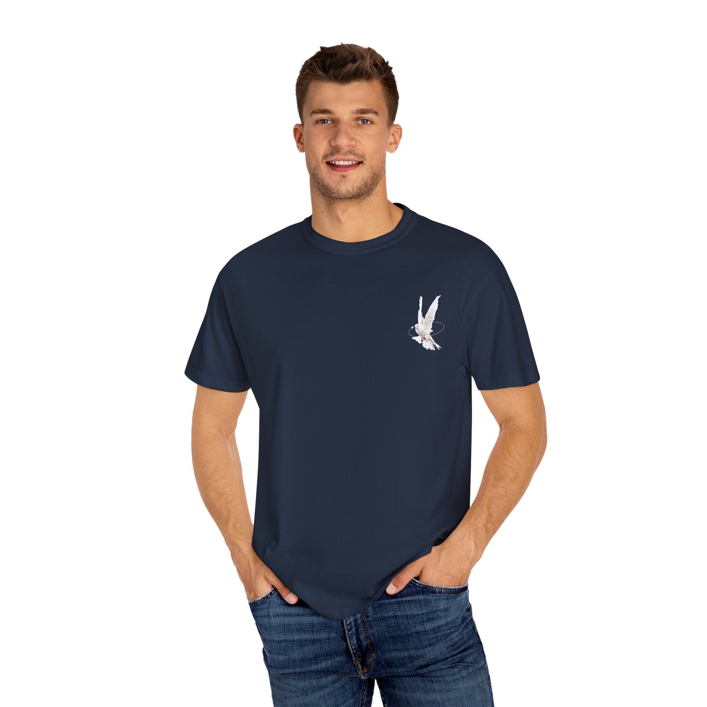 Unisex Pigeon Desing T-Shirt - The Rule of the White Wing
