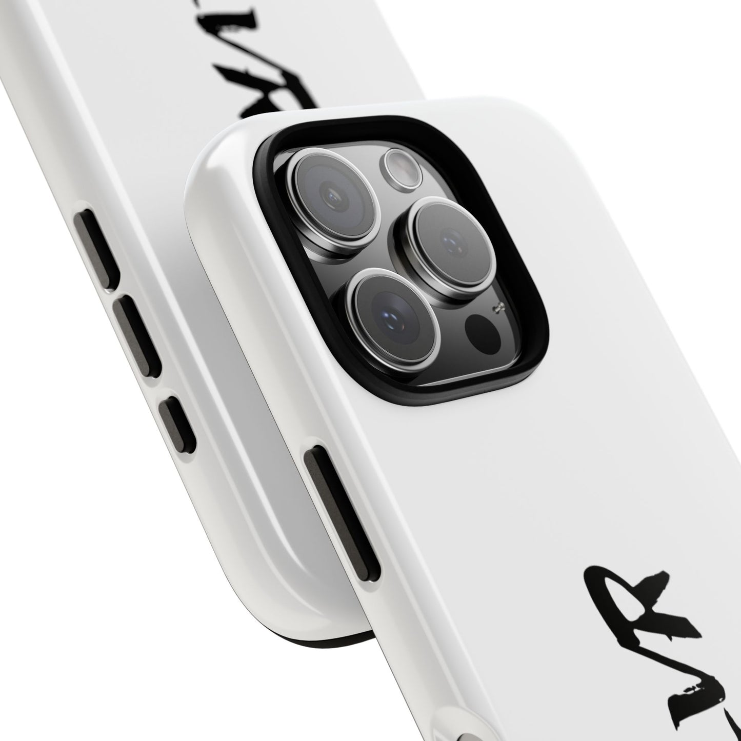 White Phone Case With ZLVR Desing For İphone 16 Pro Max - İphone X