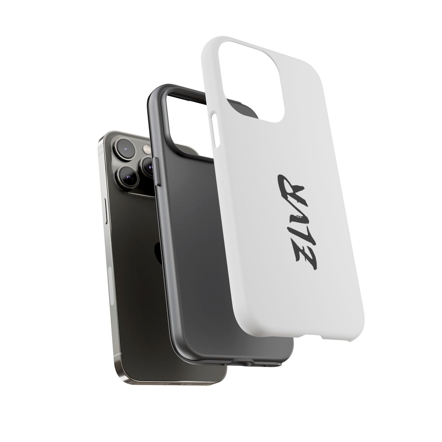 White Phone Case With ZLVR Desing For İphone 16 Pro Max - İphone X