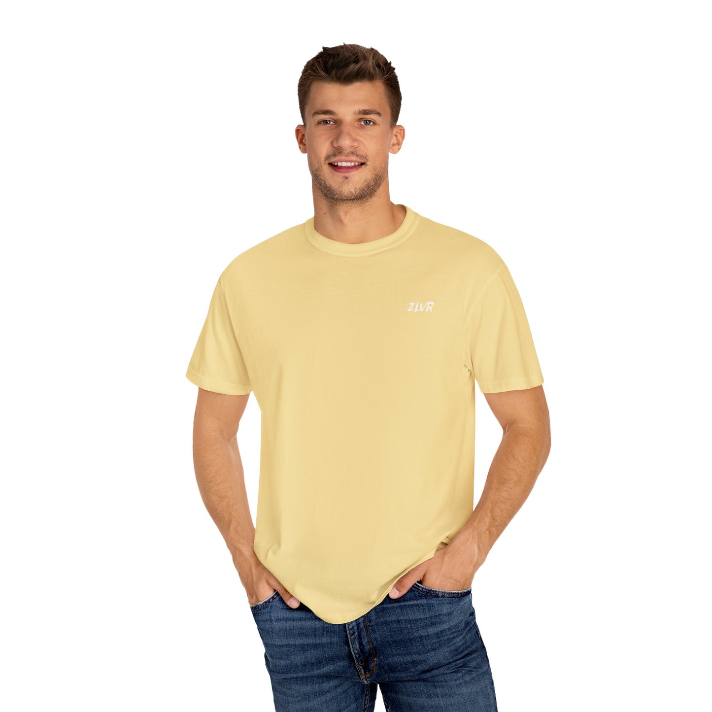 Unisex Garment-Dyed T-Shirt with "ZLVR" Design