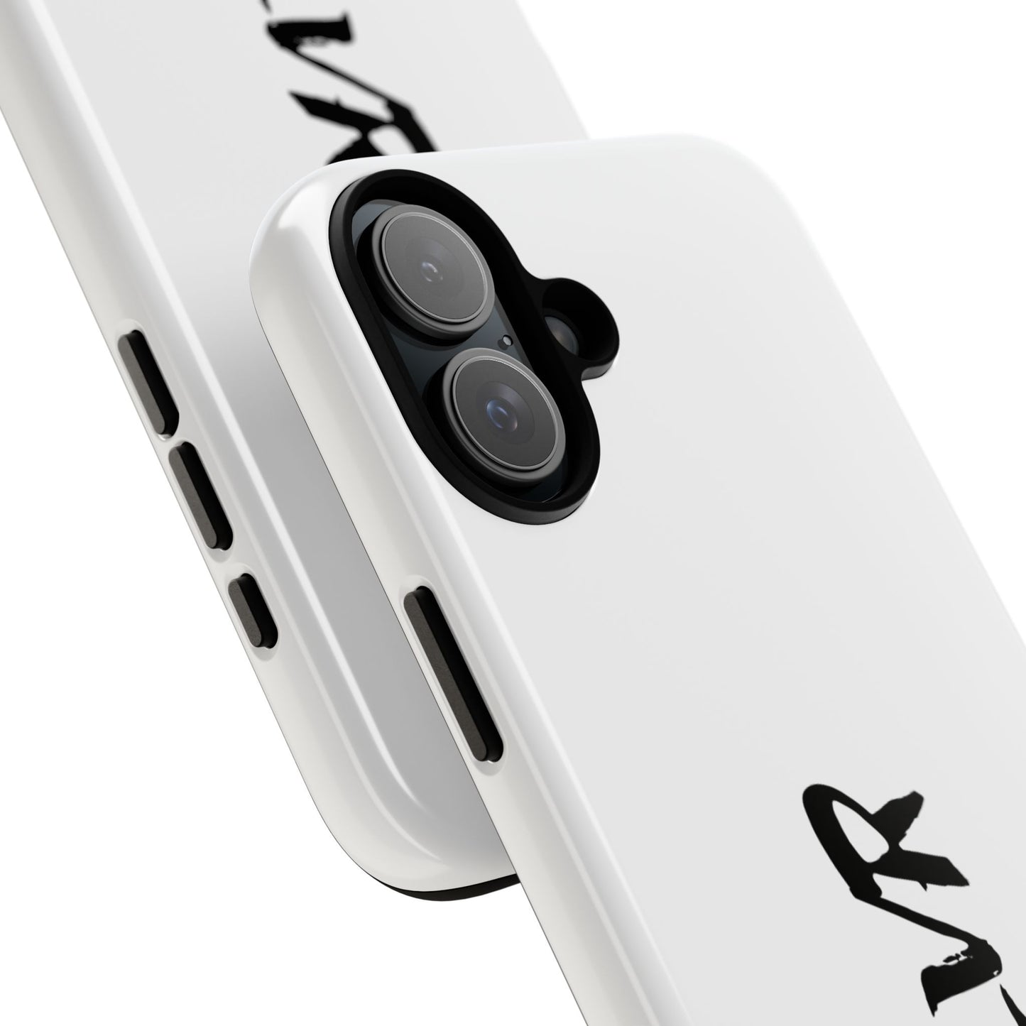 White Phone Case With ZLVR Desing For İphone 16 Pro Max - İphone X