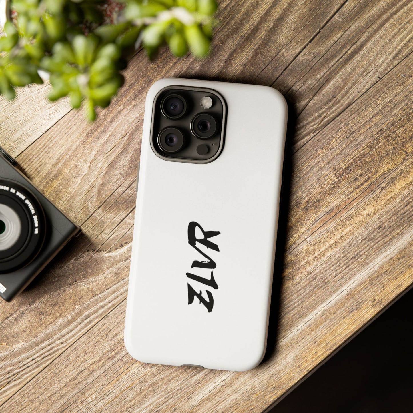 White Phone Case With ZLVR Desing For İphone 16 Pro Max - İphone X