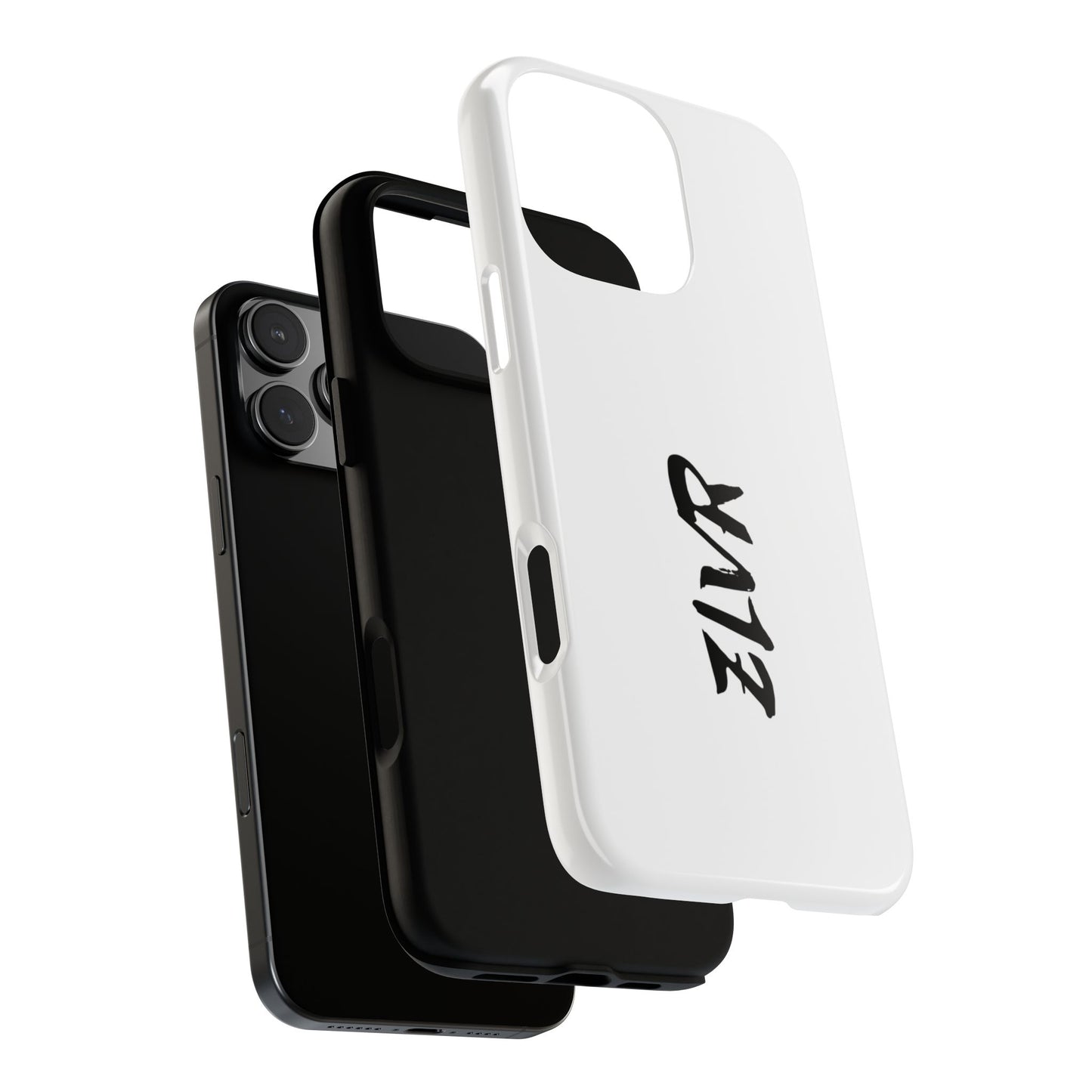 White Phone Case With ZLVR Desing For İphone 16 Pro Max - İphone X
