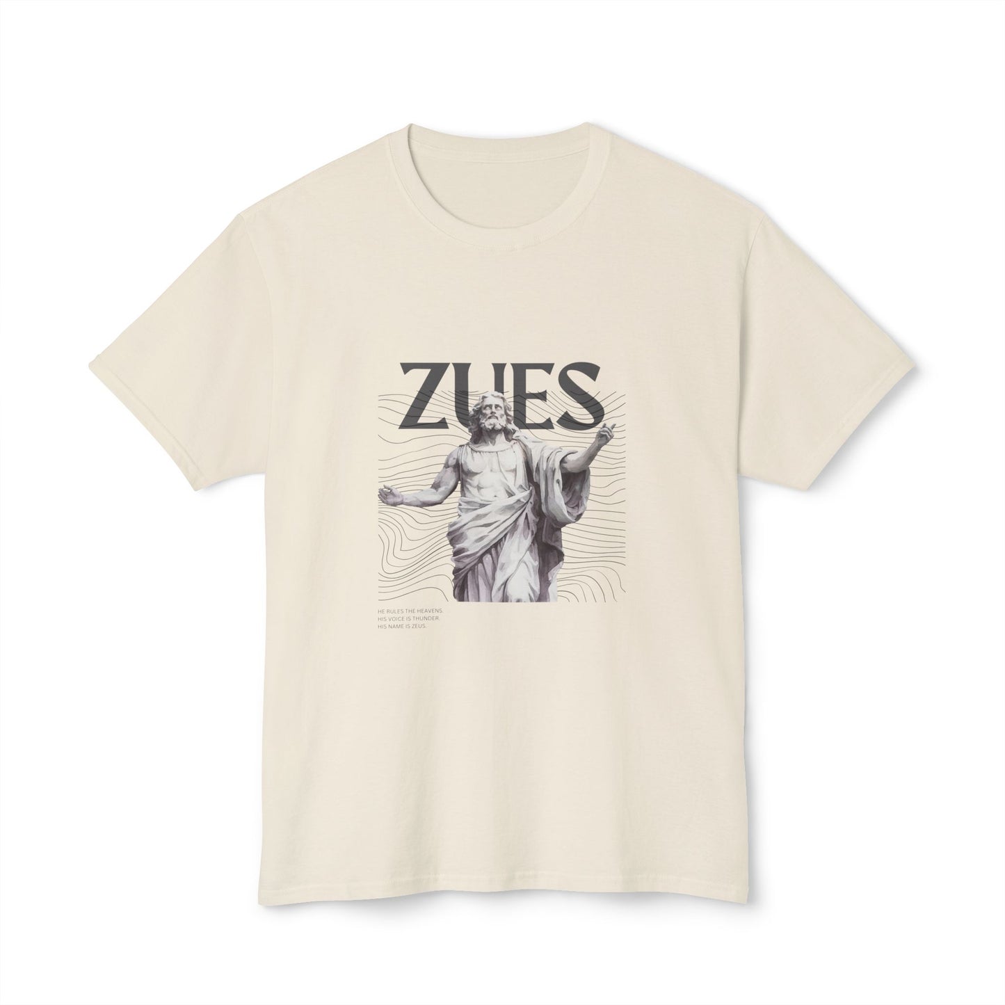 Unisex Zeus Desing T-Shirt - Rule the Storm
