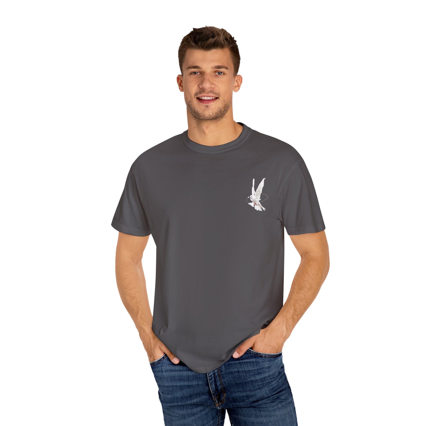 Unisex Pigeon Desing T-Shirt - The Rule of the White Wing