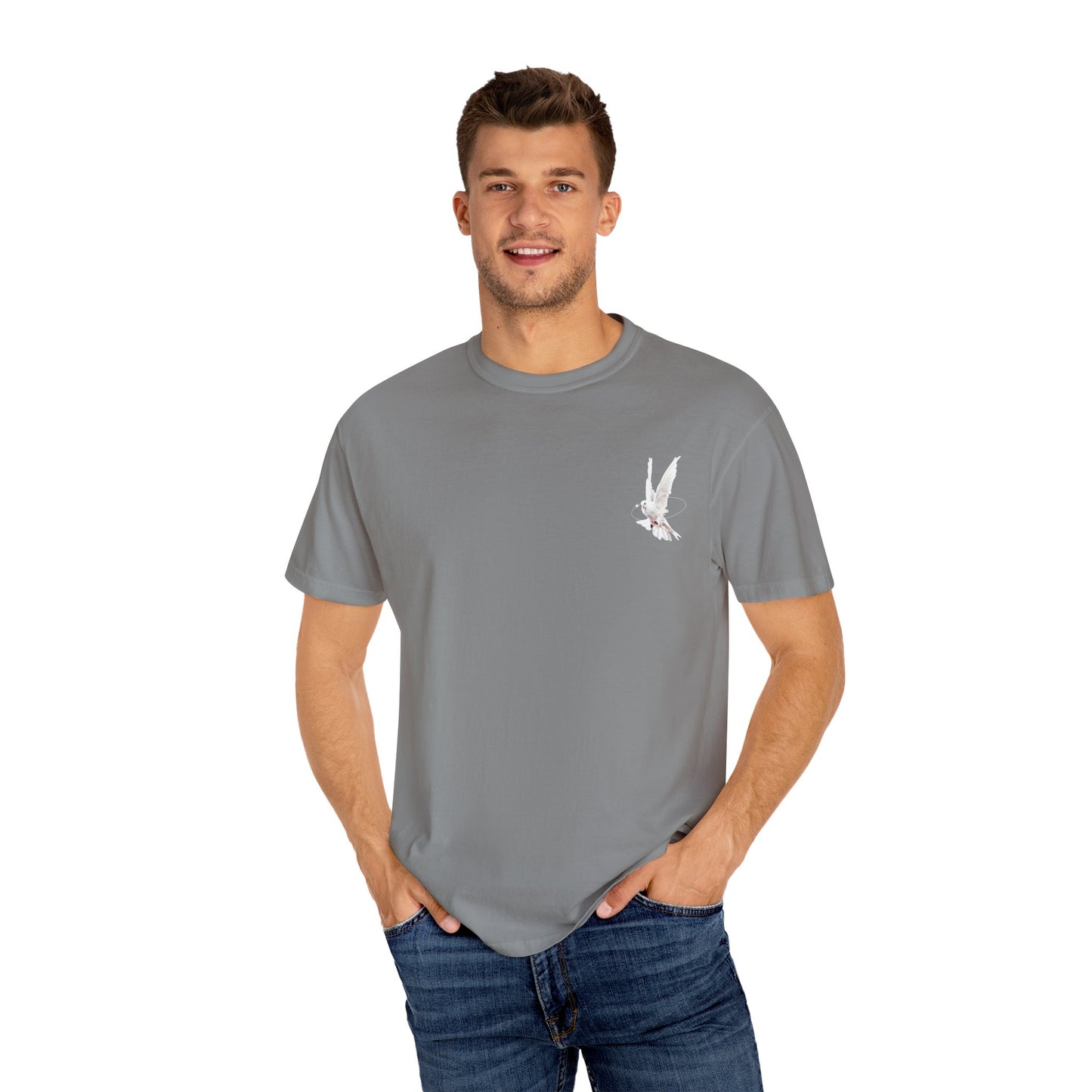 Unisex Pigeon Desing T-Shirt - The Rule of the White Wing
