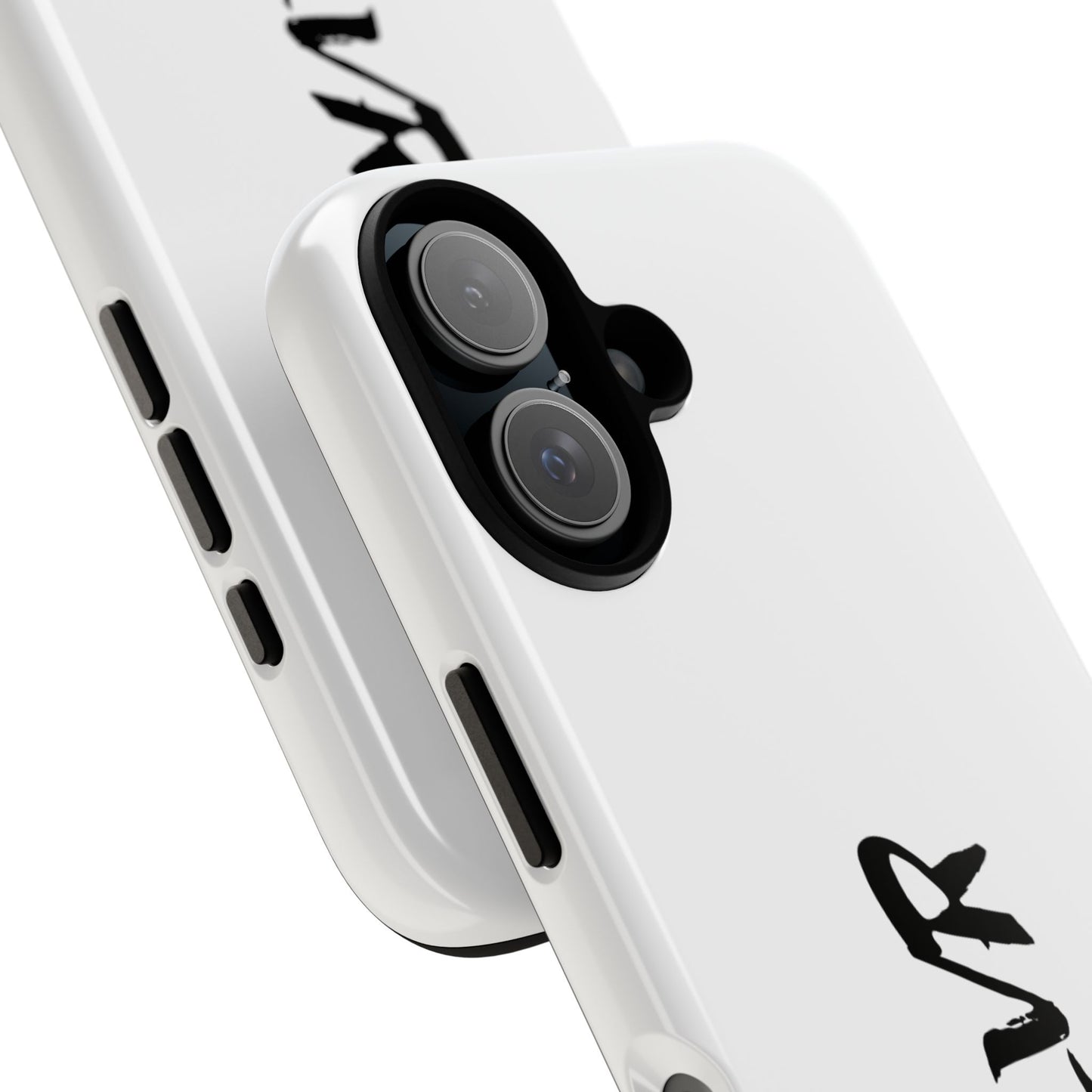 White Phone Case With ZLVR Desing For İphone 16 Pro Max - İphone X