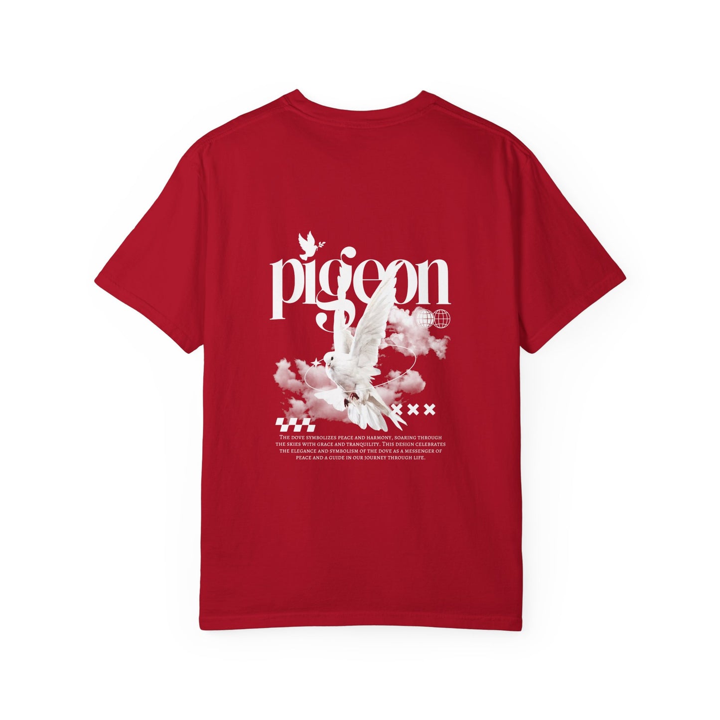 Unisex Pigeon Desing T-Shirt - The Rule of the White Wing