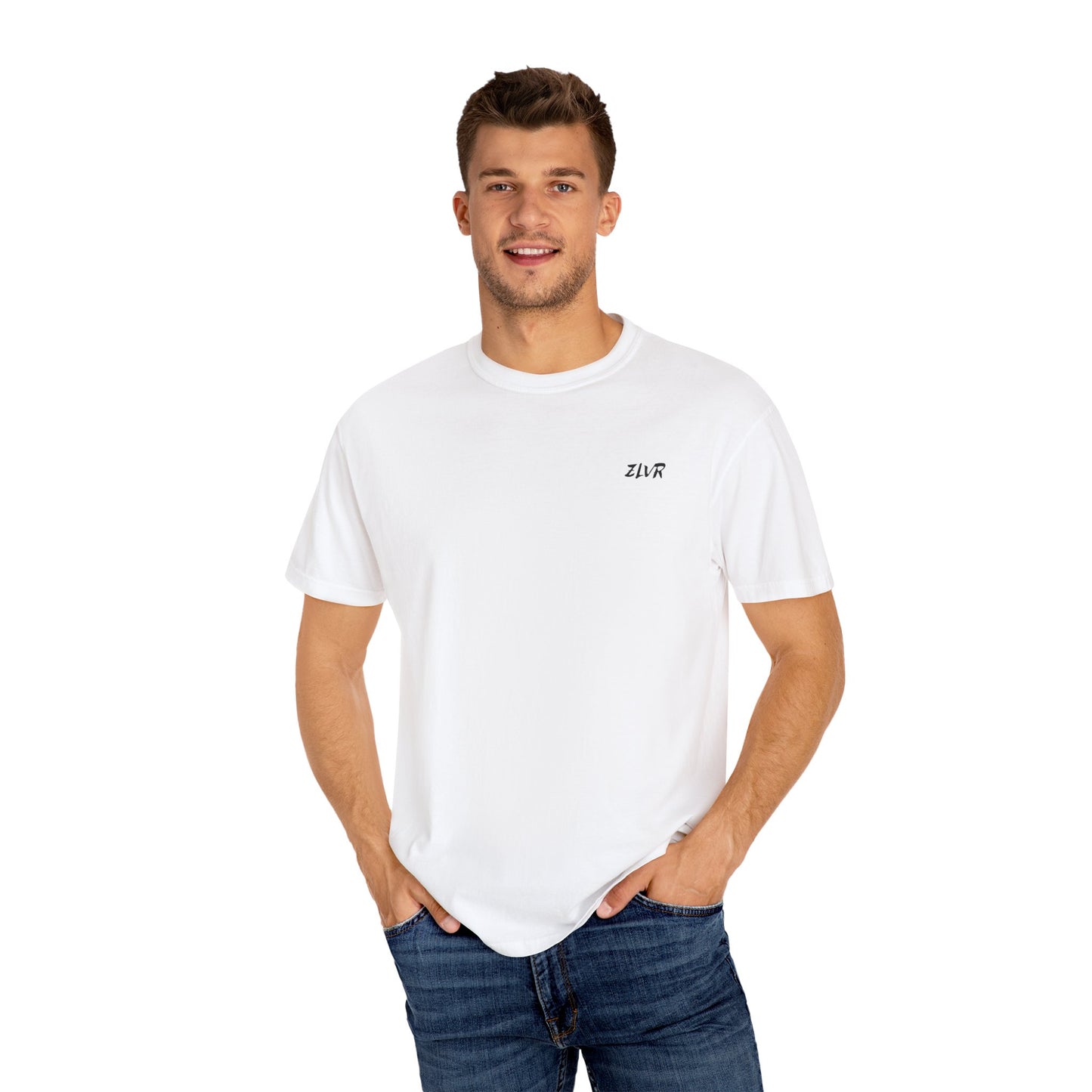 Unisex Garment-Dyed T-Shirt with "ZLVR" Design