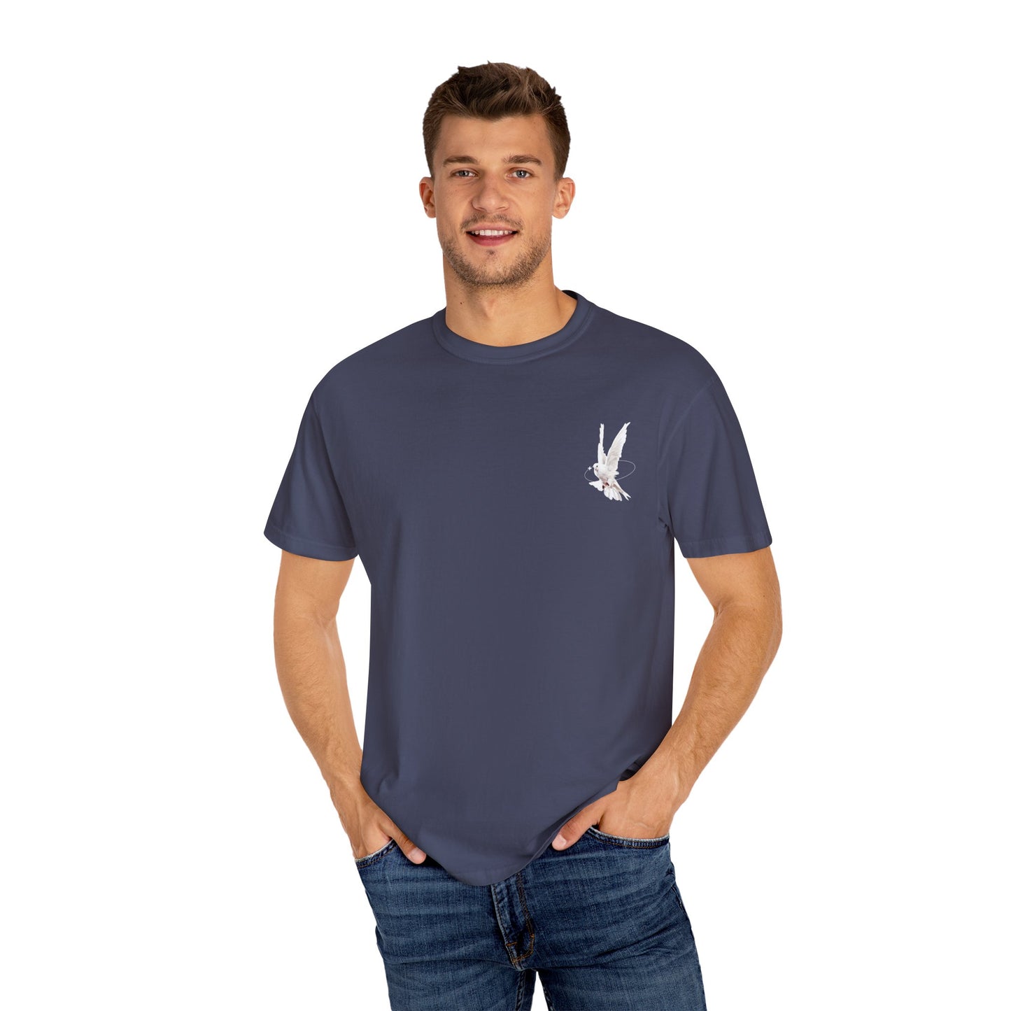 Unisex Pigeon Desing T-Shirt - The Rule of the White Wing