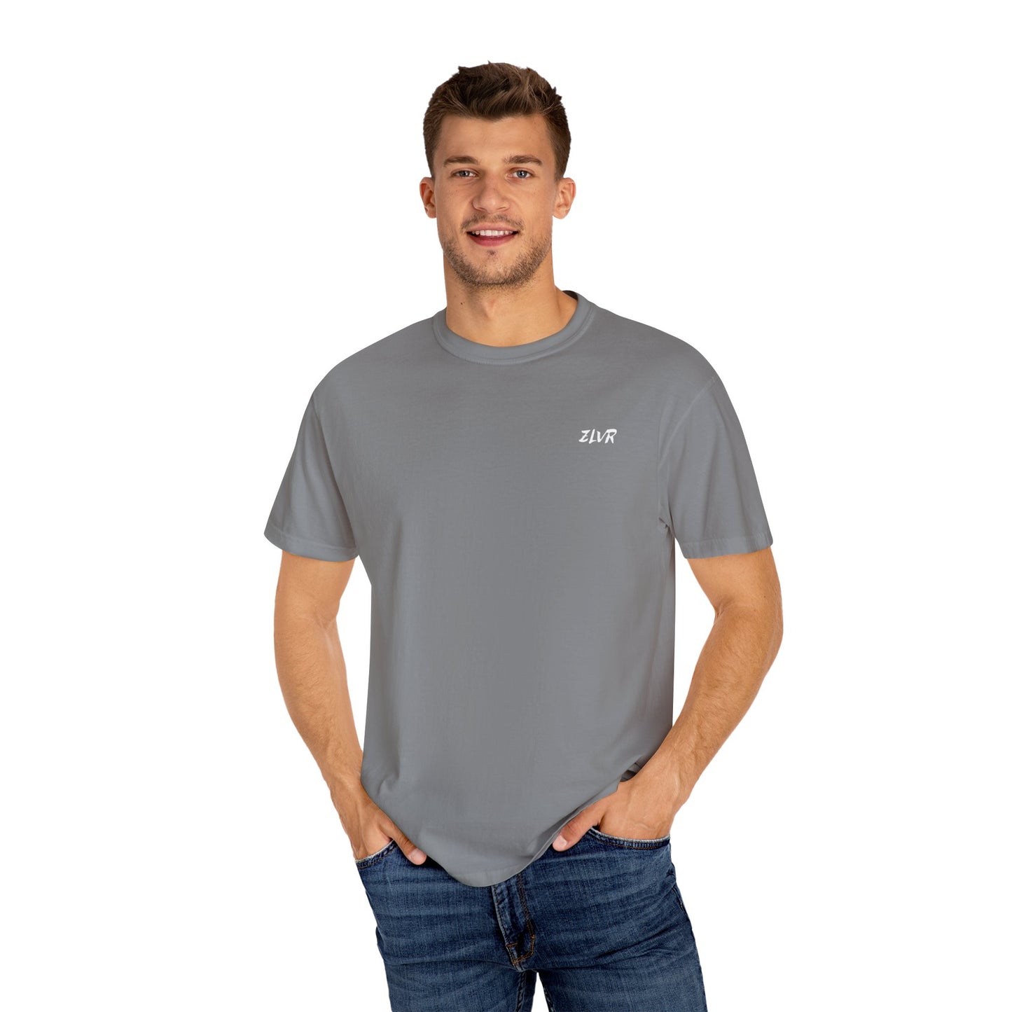 Unisex Garment-Dyed T-Shirt with "ZLVR" Design