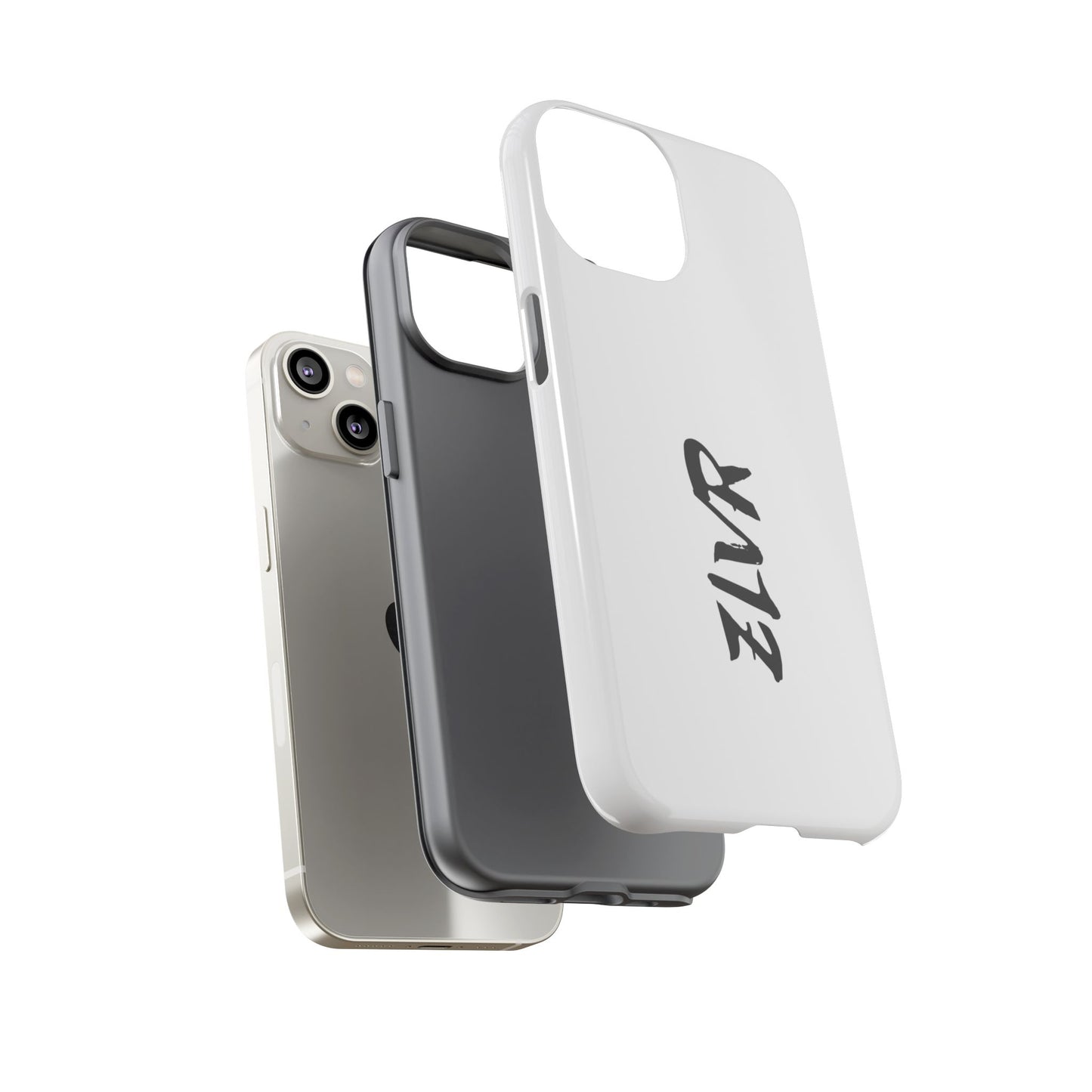 White Phone Case With ZLVR Desing For İphone 16 Pro Max - İphone X