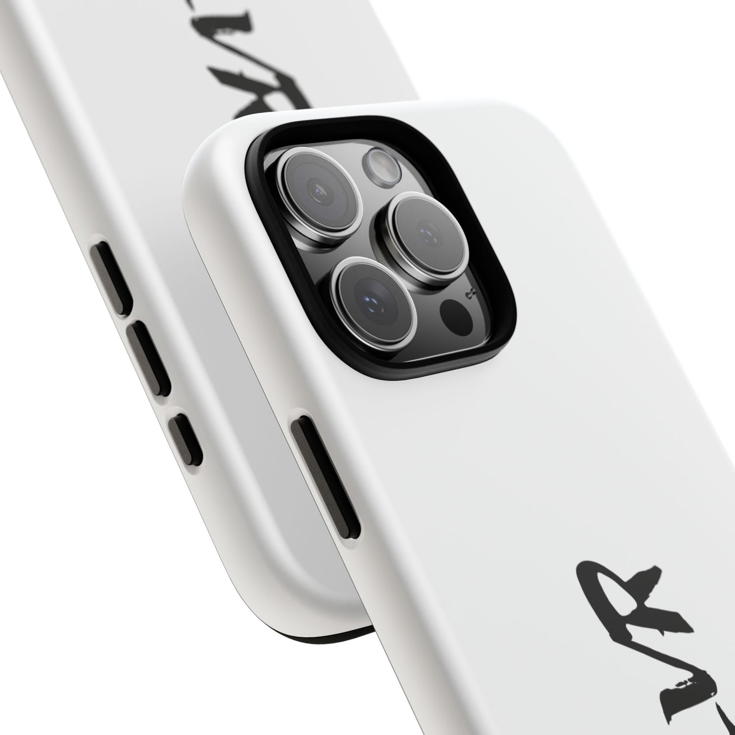 White Phone Case With ZLVR Desing For İphone 16 Pro Max - İphone X
