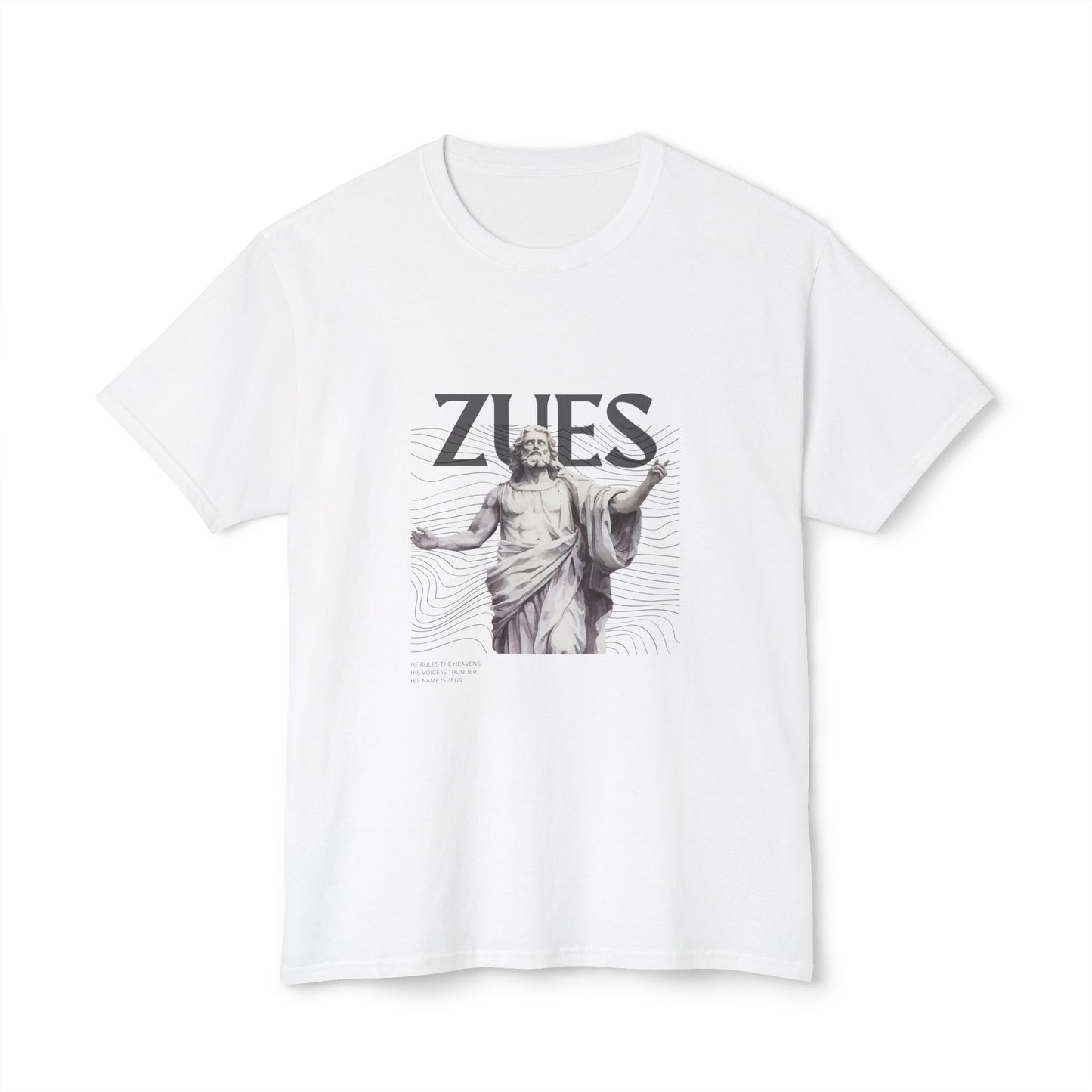Unisex Zeus Desing T-Shirt - Rule the Storm