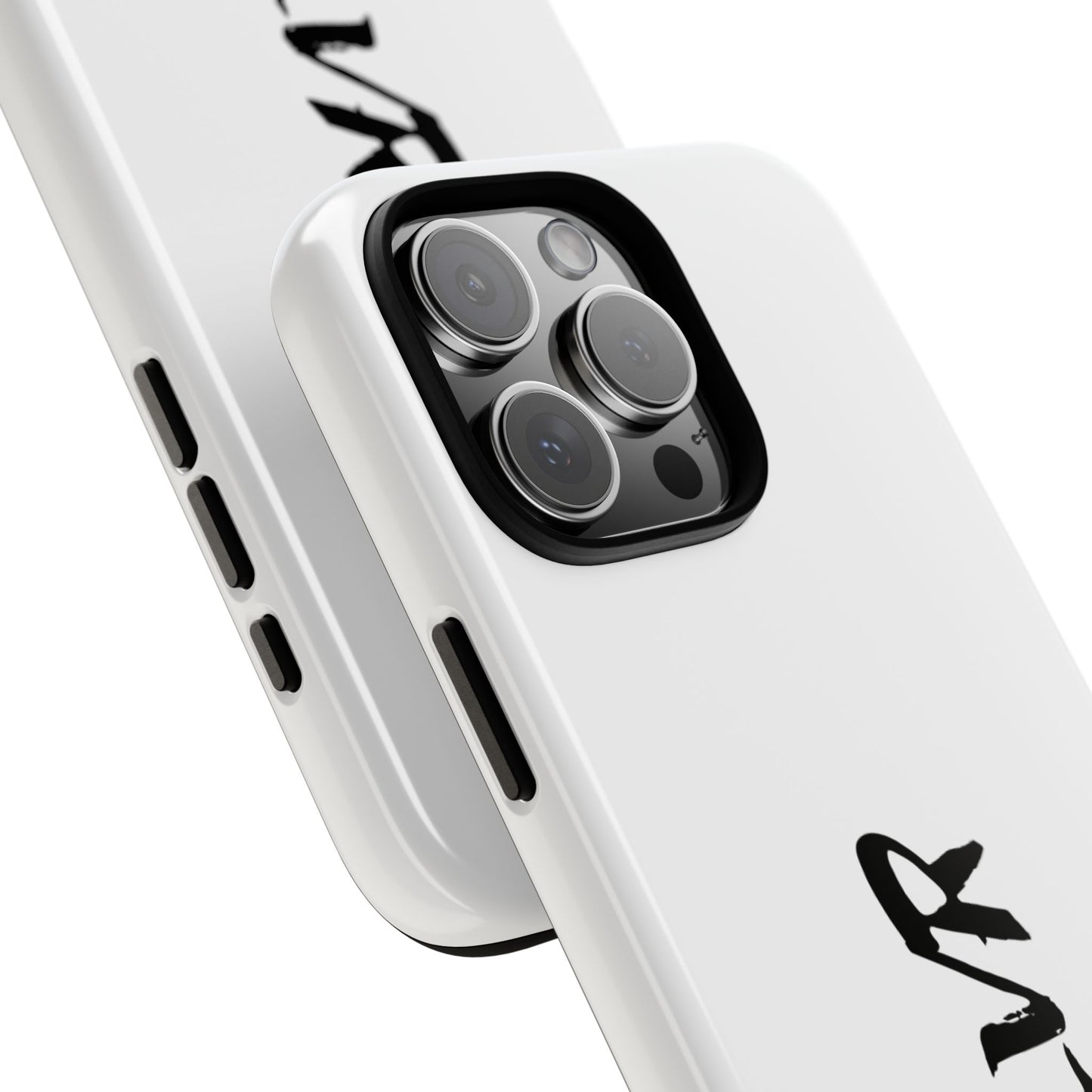 White Phone Case With ZLVR Desing For İphone 16 Pro Max - İphone X