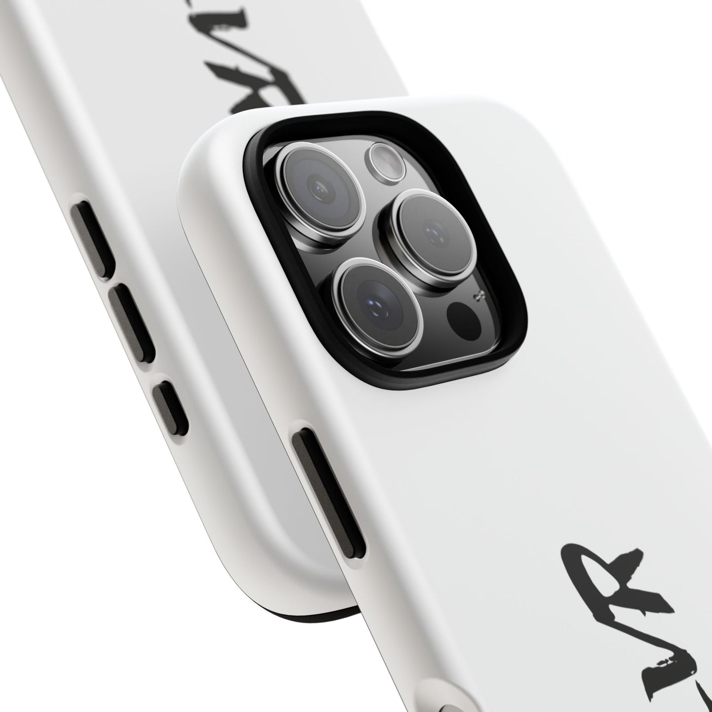 White Phone Case With ZLVR Desing For İphone 16 Pro Max - İphone X