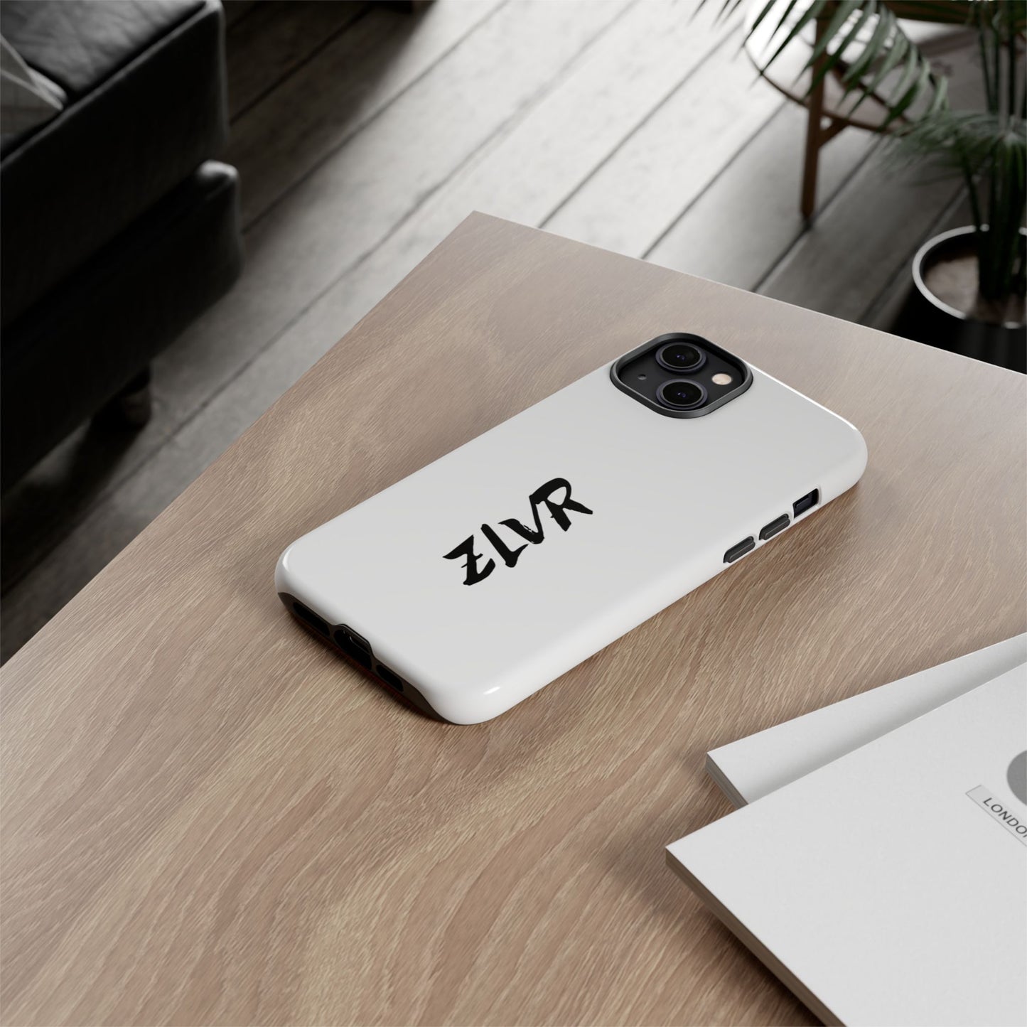 White Phone Case With ZLVR Desing For İphone 16 Pro Max - İphone X
