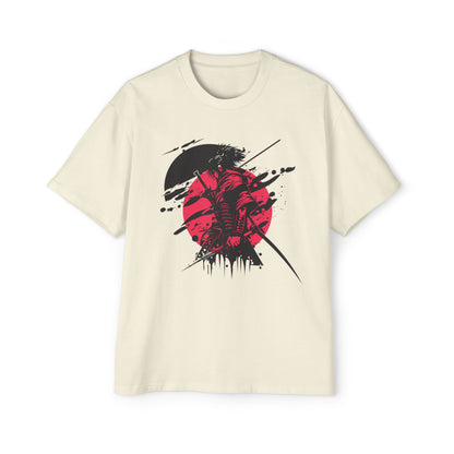 Men's Oversized Graphic Tee - Samurai Desing