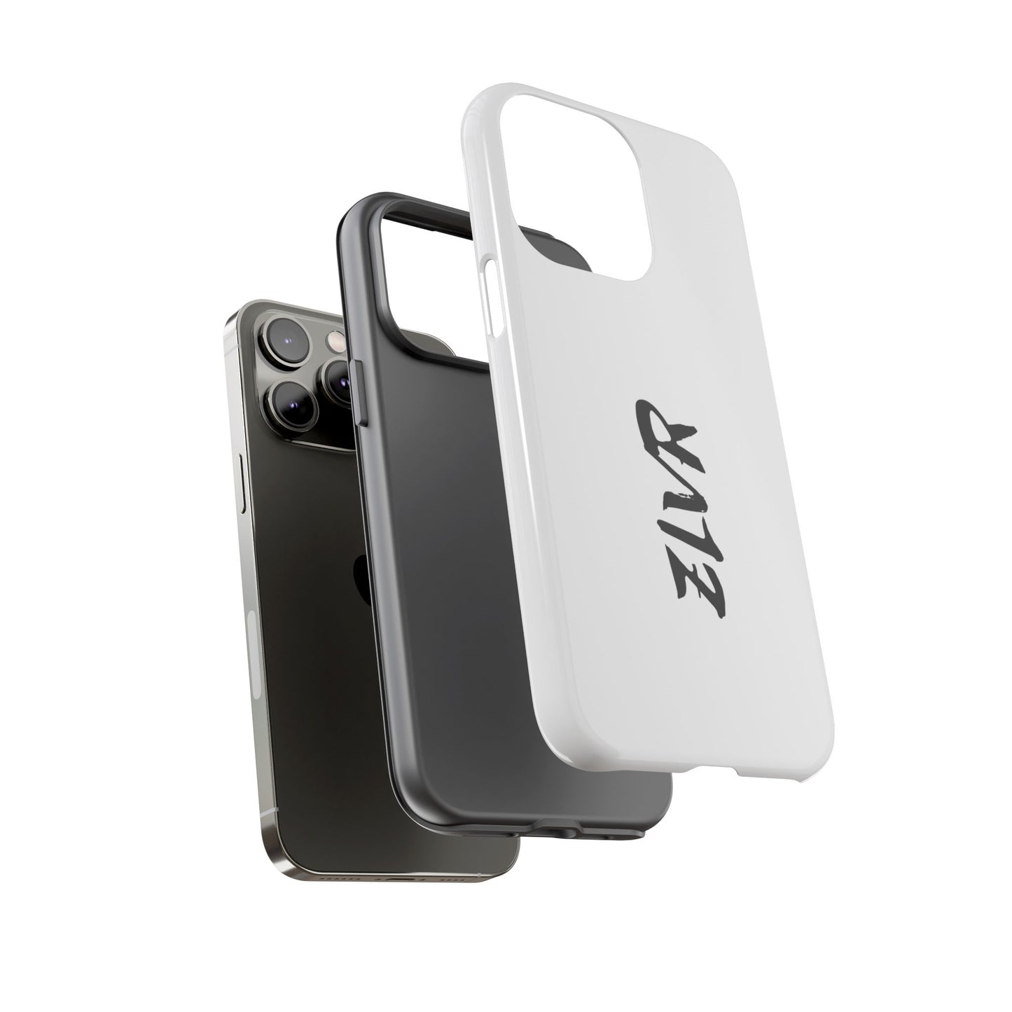 White Phone Case With ZLVR Desing For İphone 16 Pro Max - İphone X