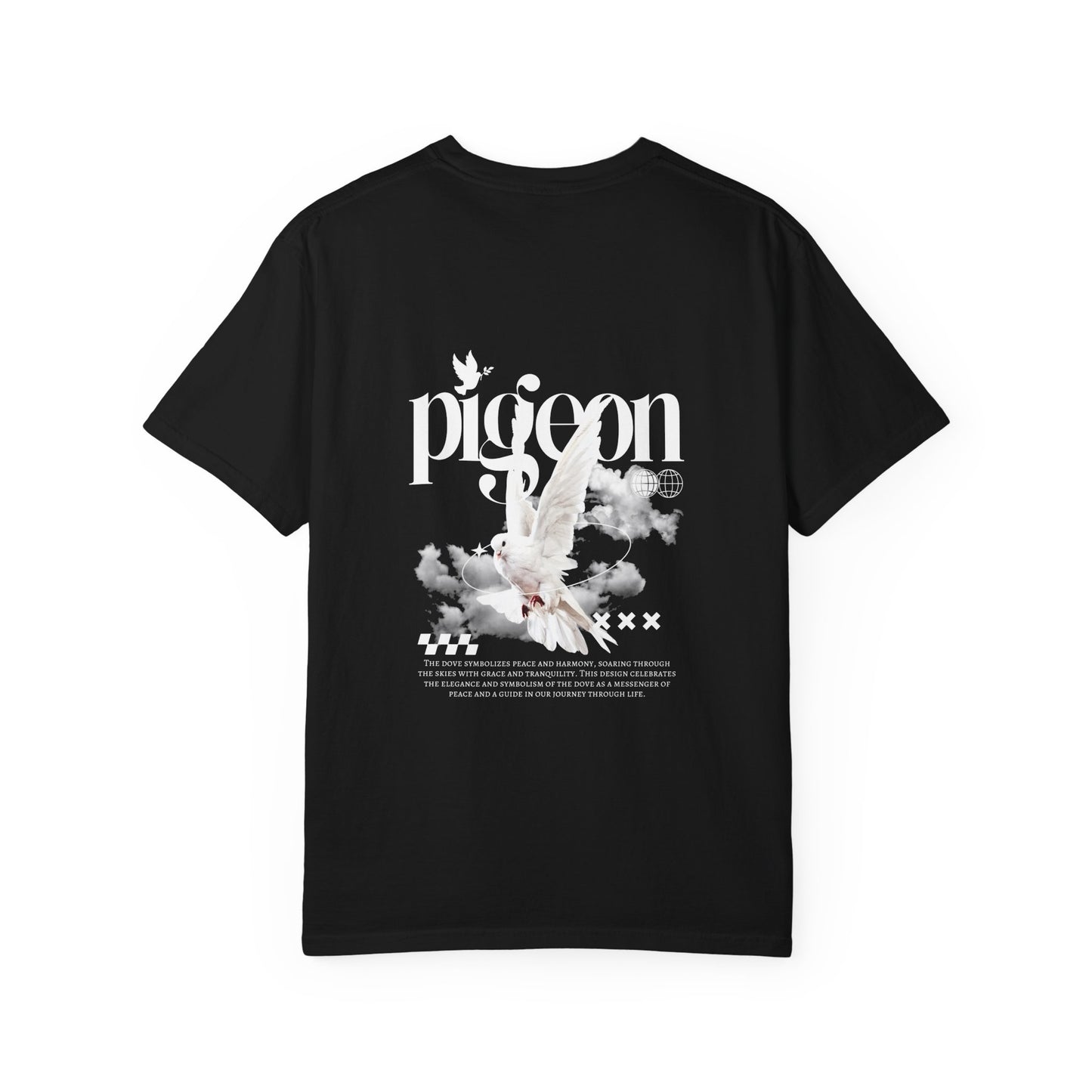 Unisex Pigeon Desing T-Shirt - The Rule of the White Wing