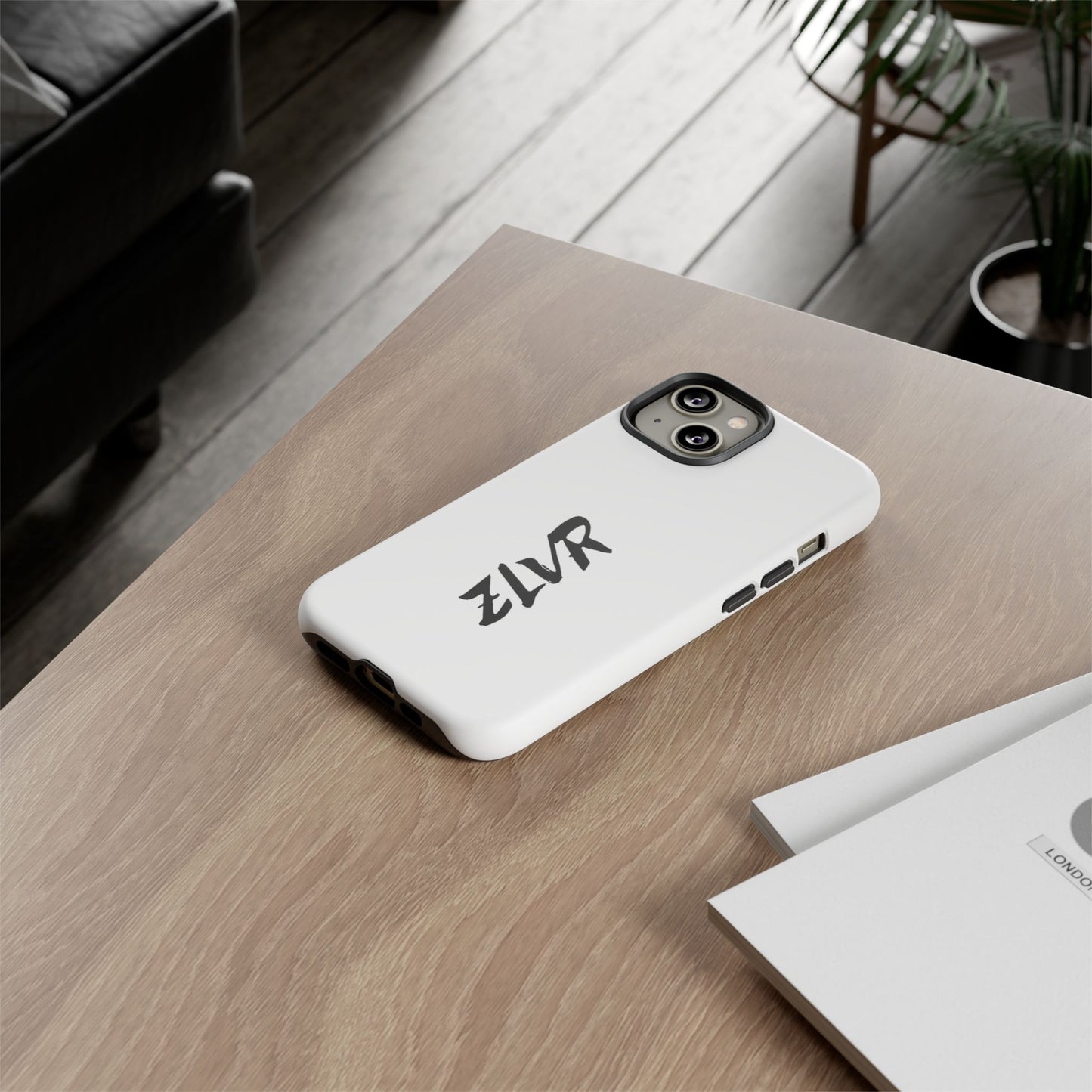 White Phone Case With ZLVR Desing For İphone 16 Pro Max - İphone X