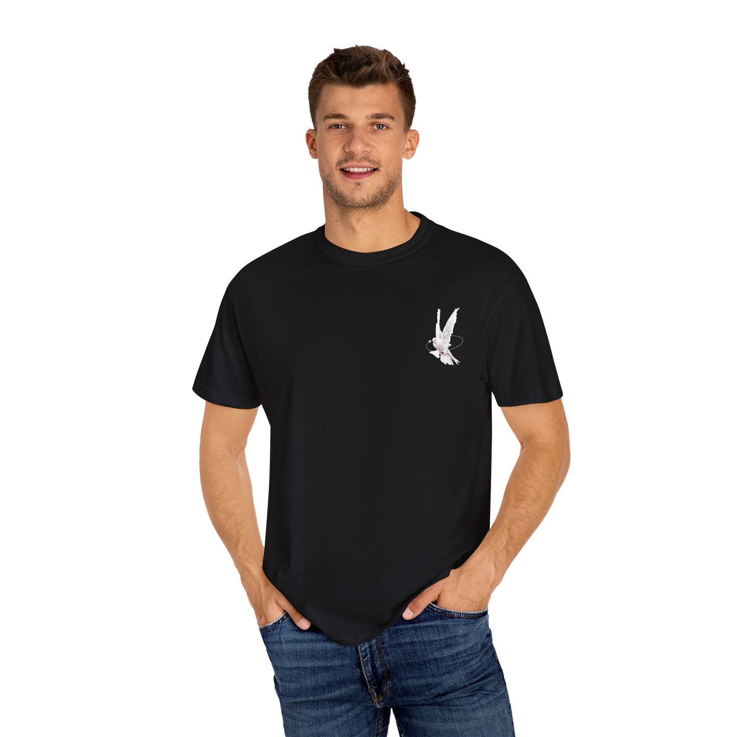 Unisex Pigeon Desing T-Shirt - The Rule of the White Wing