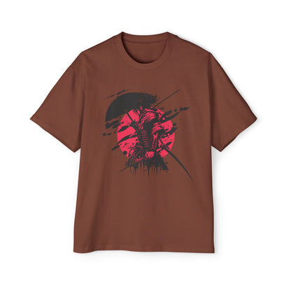 Men's Oversized Graphic Tee - Samurai Desing